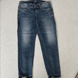 Silver Blue Denim Jeans